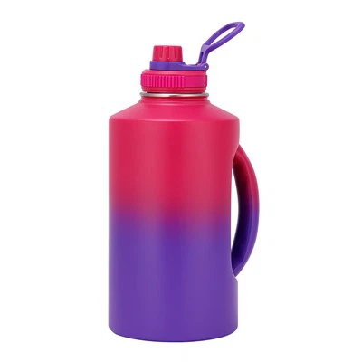 Garrafa de aço inoxidável de meio galão 2.2L com alça