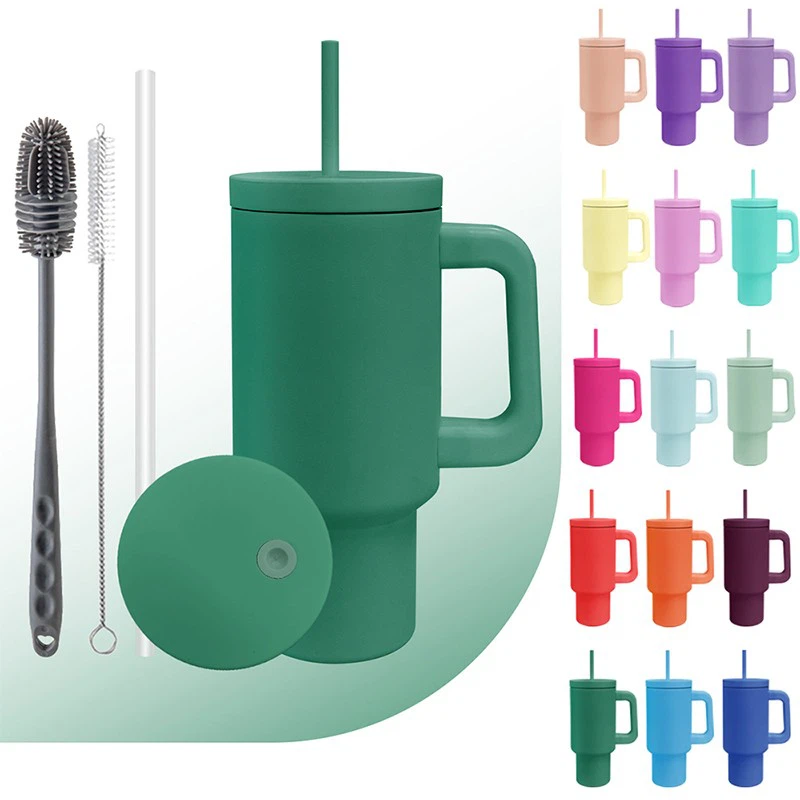 Viagem de caneca de café com alça removível 40oz